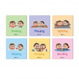 Colorful Fridge Magnets Childhood Memories Gift for Brother and Sister 